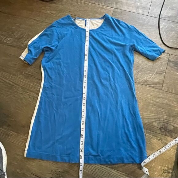 Lululemon Pacific Blue with Heather Gray Contrast SS Performance Shirt Small - Picture 6 of 8